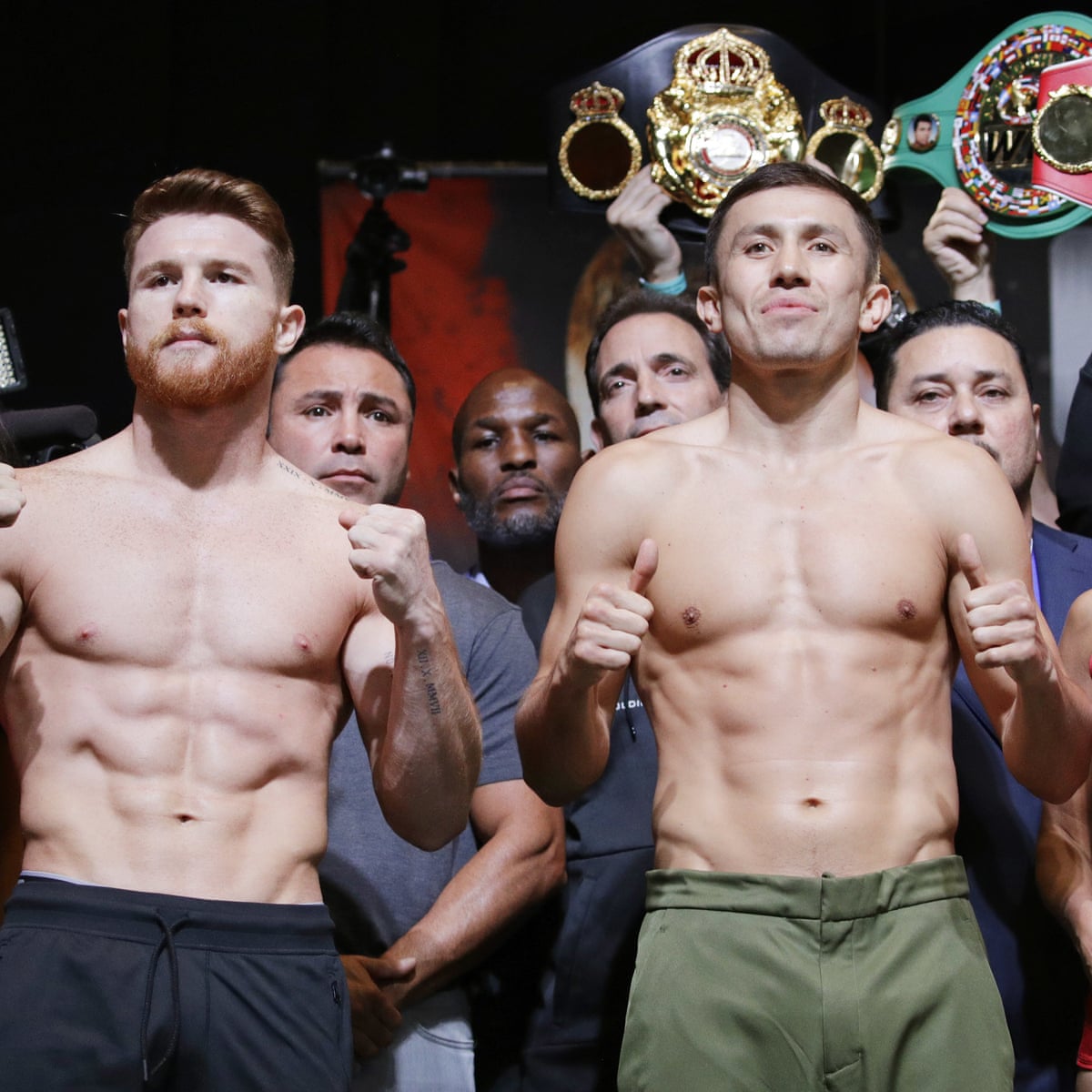 Canelo Alvarez Gennady Golovkin Both Make Weight Ahead Of