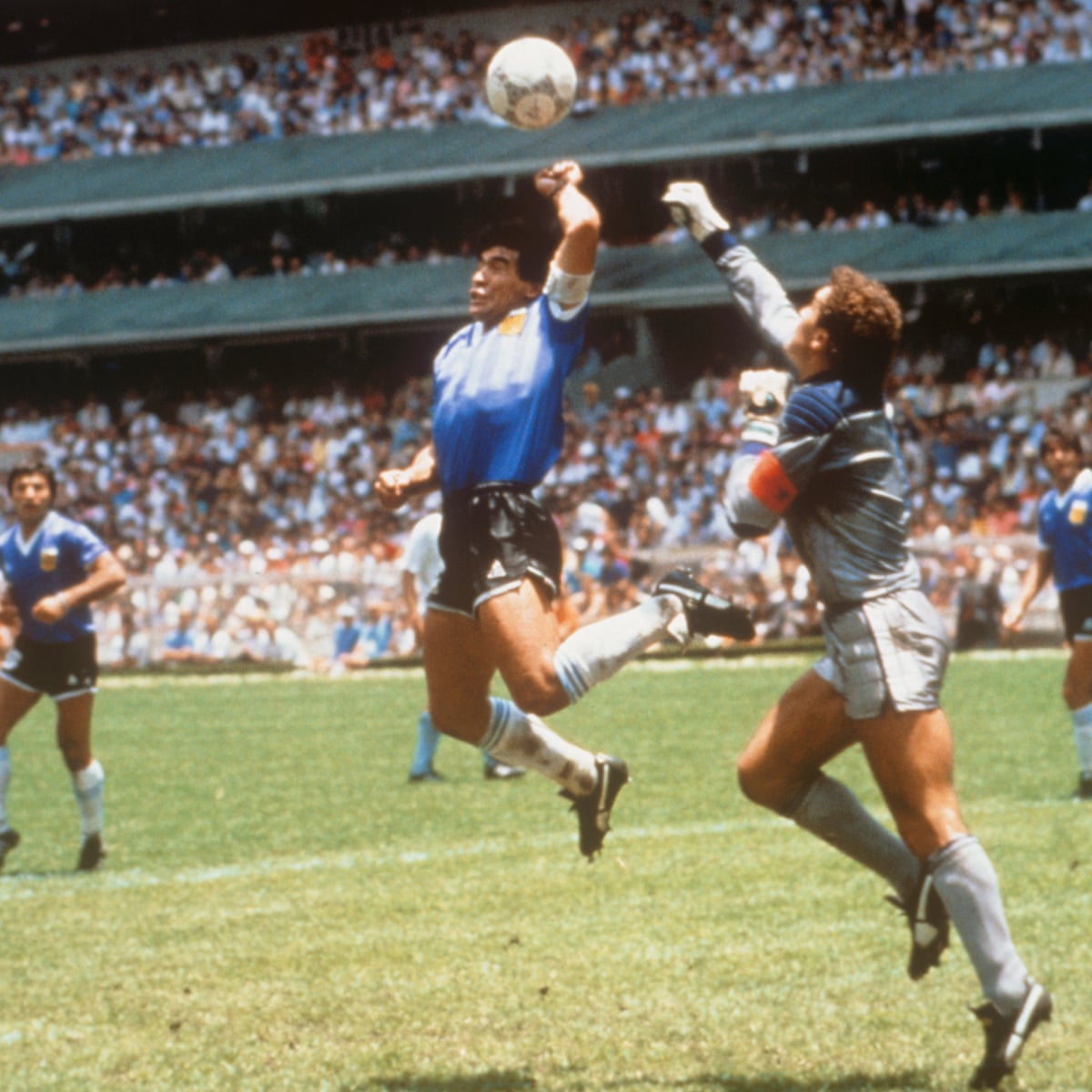 Diego Maradona 'hand of God' shirt sold for record £7.1m at auction | Diego Maradona | The Guardian