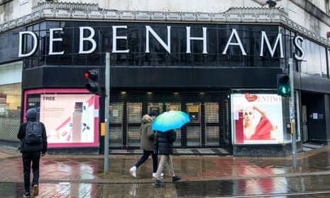 A Debenhams store in Manchester on Saturday