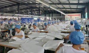 Many clothing factories in Dandong have switched to producing PPE during the pandemic.