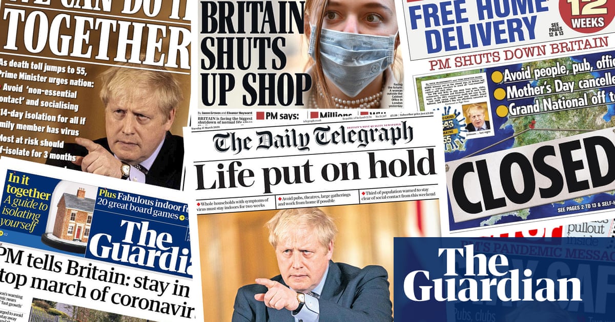 'Life put on hold' what the papers say about the UK coronavirus crisis 'Life put on hold' what the papers say about the UK coronavirus crisis