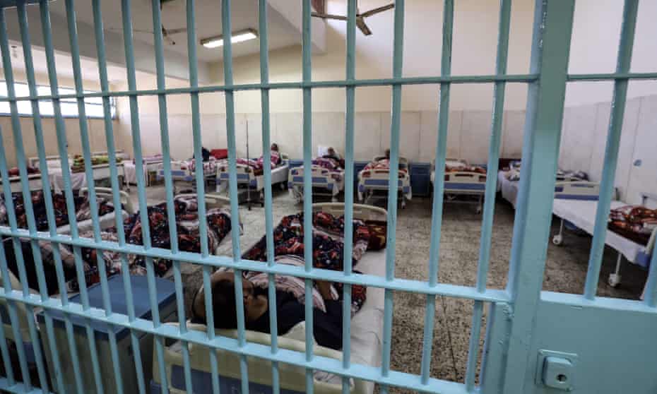 Inmates at Borg el-Arab prison