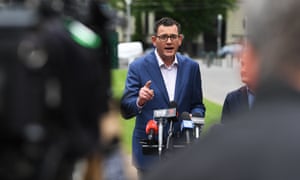 Victorian premier Daniel Andrews during a press conference outside Treasury Place, Melbourne, November 25, 2018.