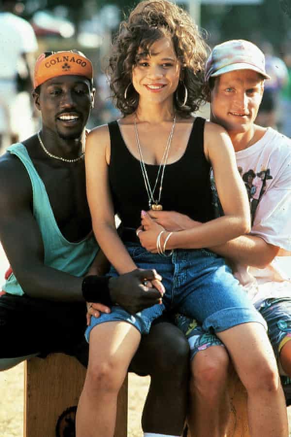 Wesley Snipes, Rosie Perez and Woody Harrelson in White Men Can’t Jump.