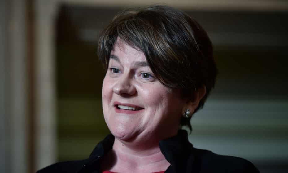 The DUP leader, Arlene Foster