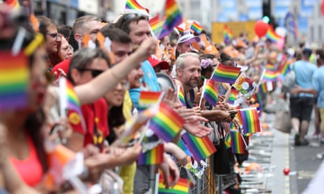 Crowds at last year’s Pride in London parade