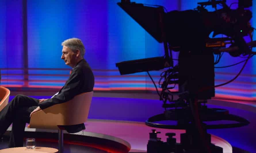 Philip Hammond on the set of the Andrew Marr Show