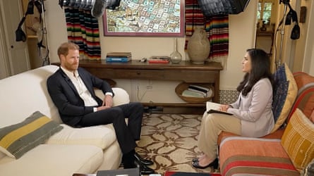 Prince Harry is interviewed by Nada Tawfik in California for the BBC.