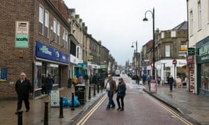Shopping street in Bishop Auckland
