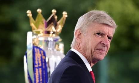 Arsenal’s Arsène Wenger says: ‘At some stage [the rise in transfer fees] has to stop but as long as football continues to develop and becomes more popular you would say more money will come in.’