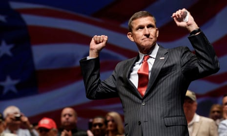 Michael Flynn at a Trump campaign event in 2016.