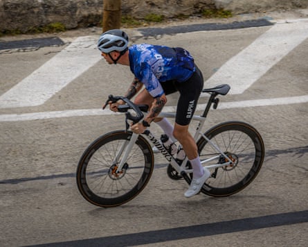 Paddy Maddison on his bike
