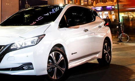 A Nissan Leaf