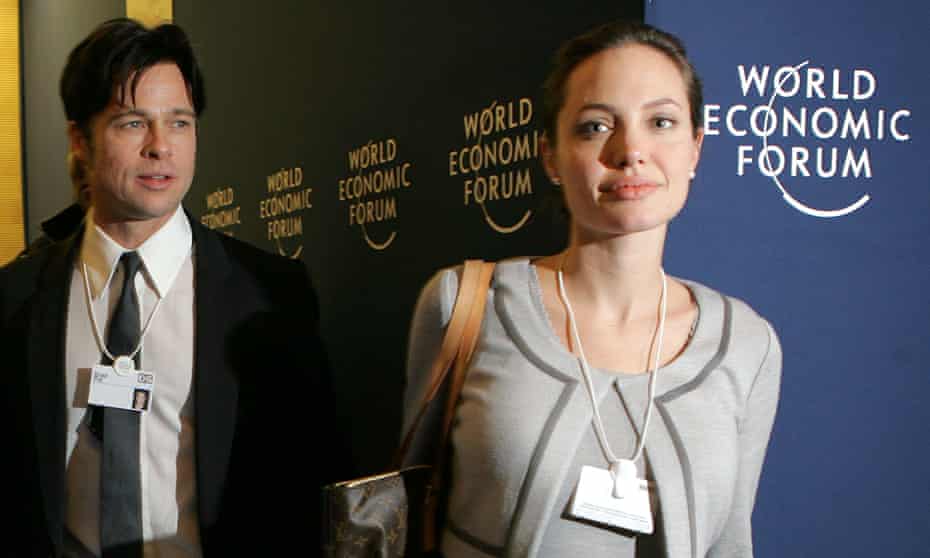 2006 konnte Davos Größen wie Angelina Jolie anziehen, hier zu sehen mit ihrem damaligen Freund Brad Pitt im Schlepptau.