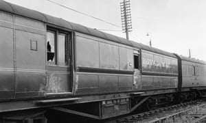 The crime scene at Sears Crossing, Ledburn, Buckinghamshire, after the Great Train Robbery, 8th August 1963