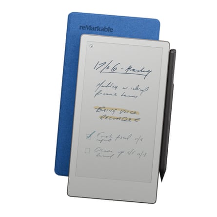 White screen phone shaped tablet with pen attached to side