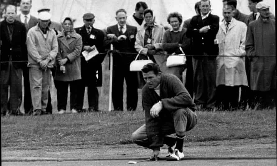 Doug Sanders at the Open at Lytham, Lancashire, in 1963.