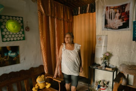 Maria Nuñez in her home.
