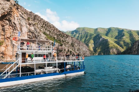Our tipster Alex took a ferry on Lake Koman.