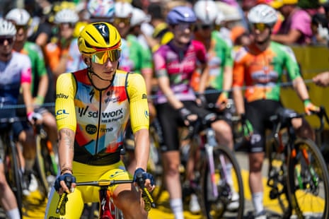 Lorena Wiebes (SD Worx-Protime) at the start of the second stage of the Women