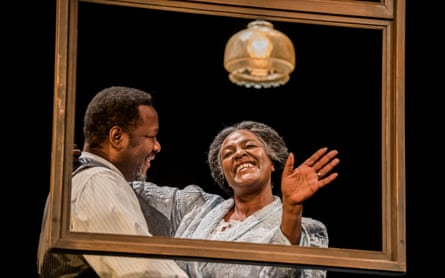 She emanates personality in every role she plays ... Wendell Pierce and Sharon D Clarke in Death of a Salesman.