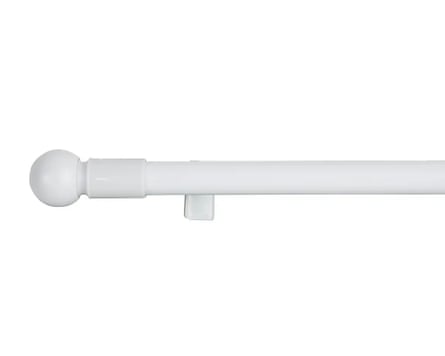 Dunelm No Drills Extendable Metal Eyelet Curtain Pole.