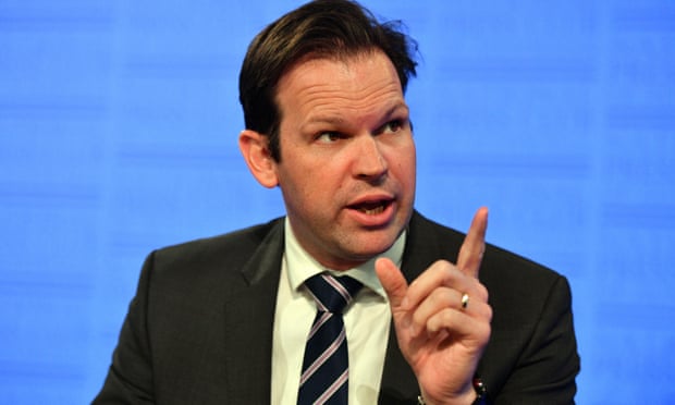 The Minister for Resources, Matt Canavan, gives an at times fiery defence of fossil fuels in a speech to the National Press Club in Canberra on Wednesday, March 28, 2018. 
