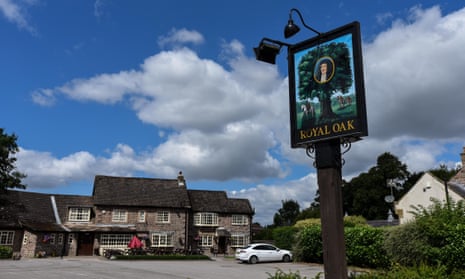 Drinking made difficult … The Royal Oak in in Ulley, South Yorkshire. 
