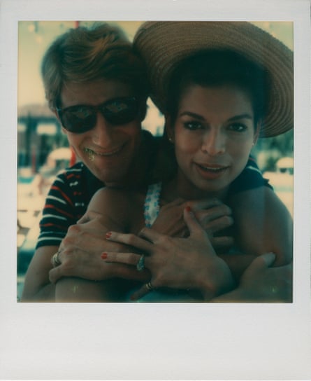 Yves Saint Laurent and Bianca Jagger in Venice in 1973 from Andy Warhol, Polaroids 1958-1987 