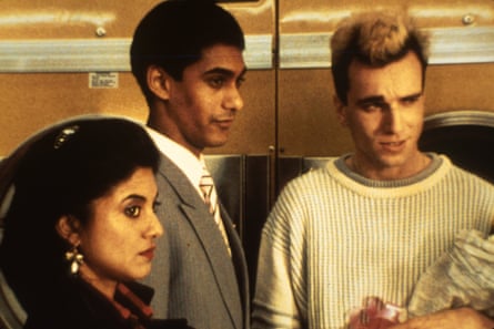 The three of them in a launderette