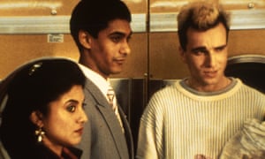 Rita Wolf, left, with Gordon Warnecke and Daniel Day Lewis in My Beautiful Laundrette.