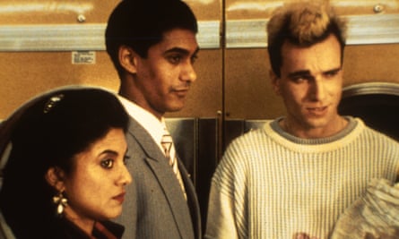 Rita Wolf, left, with Gordon Warnecke and Daniel Day Lewis in My Beautiful Laundrette.