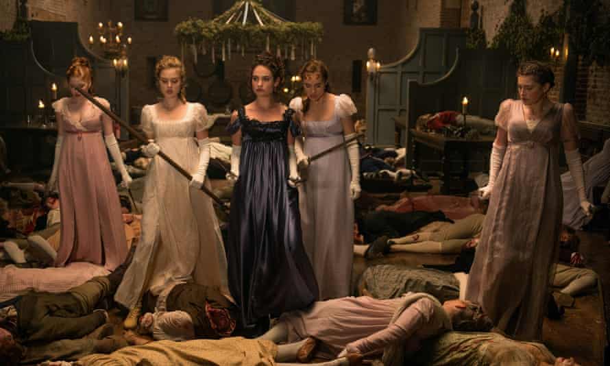 Suki Waterhouse, Lily James et at in Pride and Prejudice and Zombies