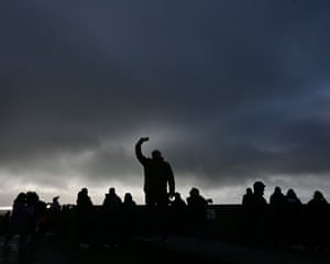 Cliffs of Moher, Ireland ‘This was on a day trip from Dublin. The person in the photo was spending a lot of time on his selfie so I shot a couple of frames with the dark sky behind, but when he stood up on to the bench seat, I knew I had a good frame. I took a series of photos of tourists in famous places in front of iconic sites, which wasn’t hard to do, and called it Bloody Tourists, of which I was surely one.’