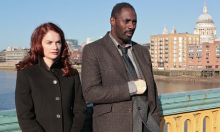 With Idris Elba in Luther.