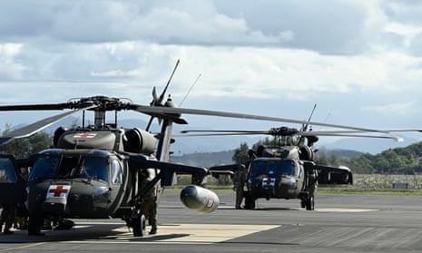 Australian military helicopter crash four feared dead as search and