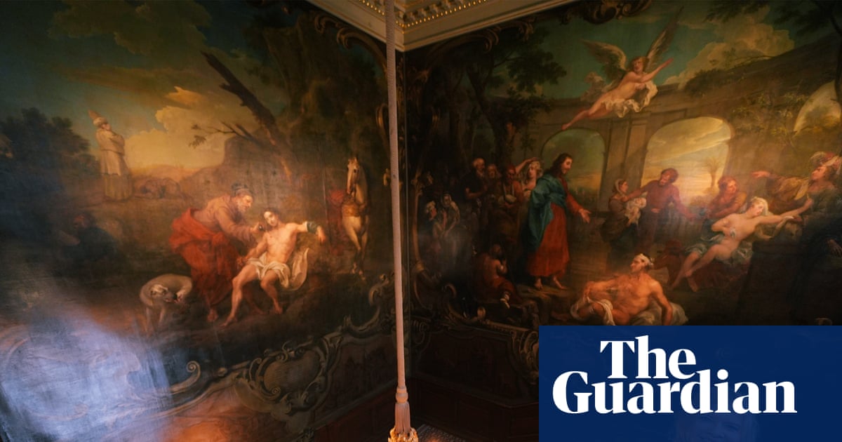 Restored Hogarth murals at London hospital open to public for first time