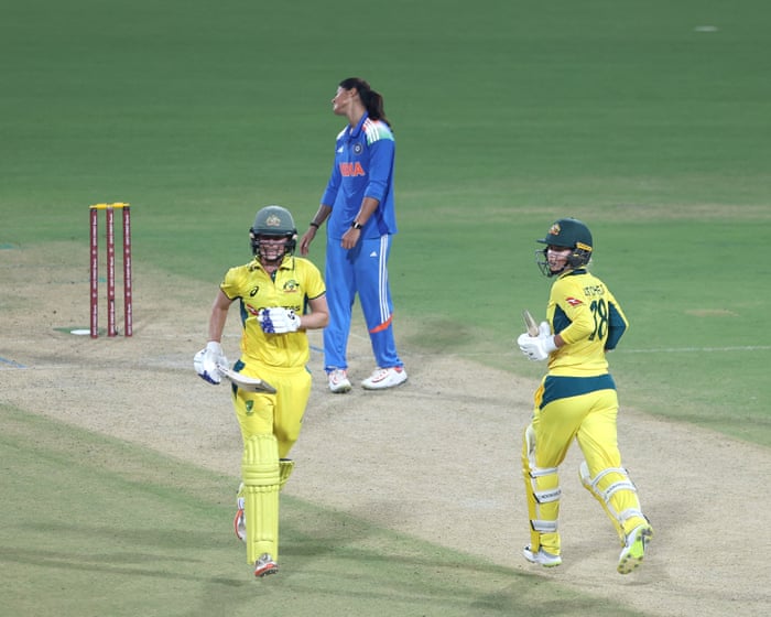 Phoebe Litchfield’s classy 88 helps Australia women to eight-wicket win over India