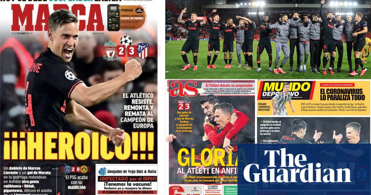 You dont explain this, you live it: Spanish press on Atléticos victory
