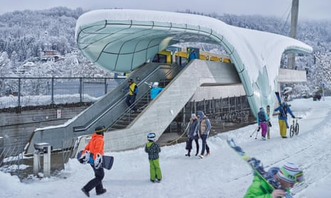 The Hungerburgbahn, a hybrid funicular railway in Innsbruck, designed by Zaha Hadid.