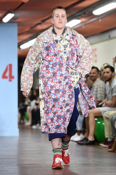 A model in Marni’s Men’s Spring/Summer 2019 fashion show in Milan.