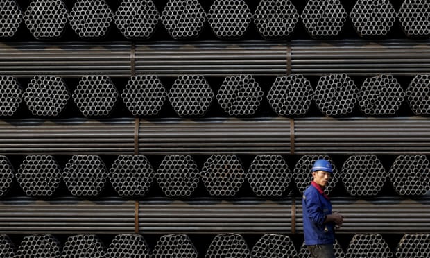 A Chinese steelworker in Hebei province