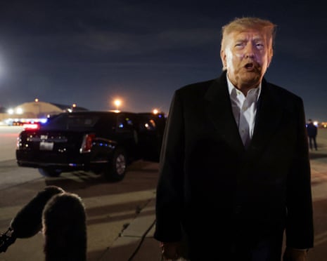 US President Donald Trump returns to the White House after visiting Mississippi.