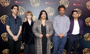 Screen time: (from left) Viveik Kalra, Nell Williams, Gurinder Chadha, Sarfraz Manzoor and Aaron Phagura