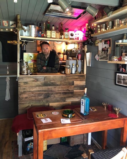 Steve Blackwell has also achieved plenty while not napping, building a bar in his shed during the extra time spent at home.