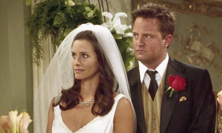 Courteney Cox and Matthew Perry’s characters as Monica and Chandler
