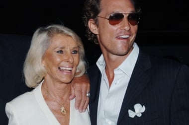 McConaughey with his mother, Kay, at the premiere of Two for the Money in 2005.