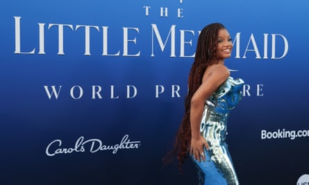 The singer and actor Halle Bailey at the premiere of Disney’s The Little Mermaid, held at the Dolby Theatre on 8 May in Los Angeles, California.
