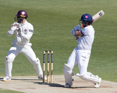 Max Holden batting for Middlesex.