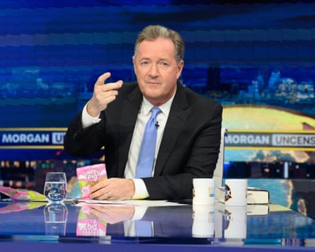 Piers Morgan presenting his Uncensored TV show, London, May 2022.